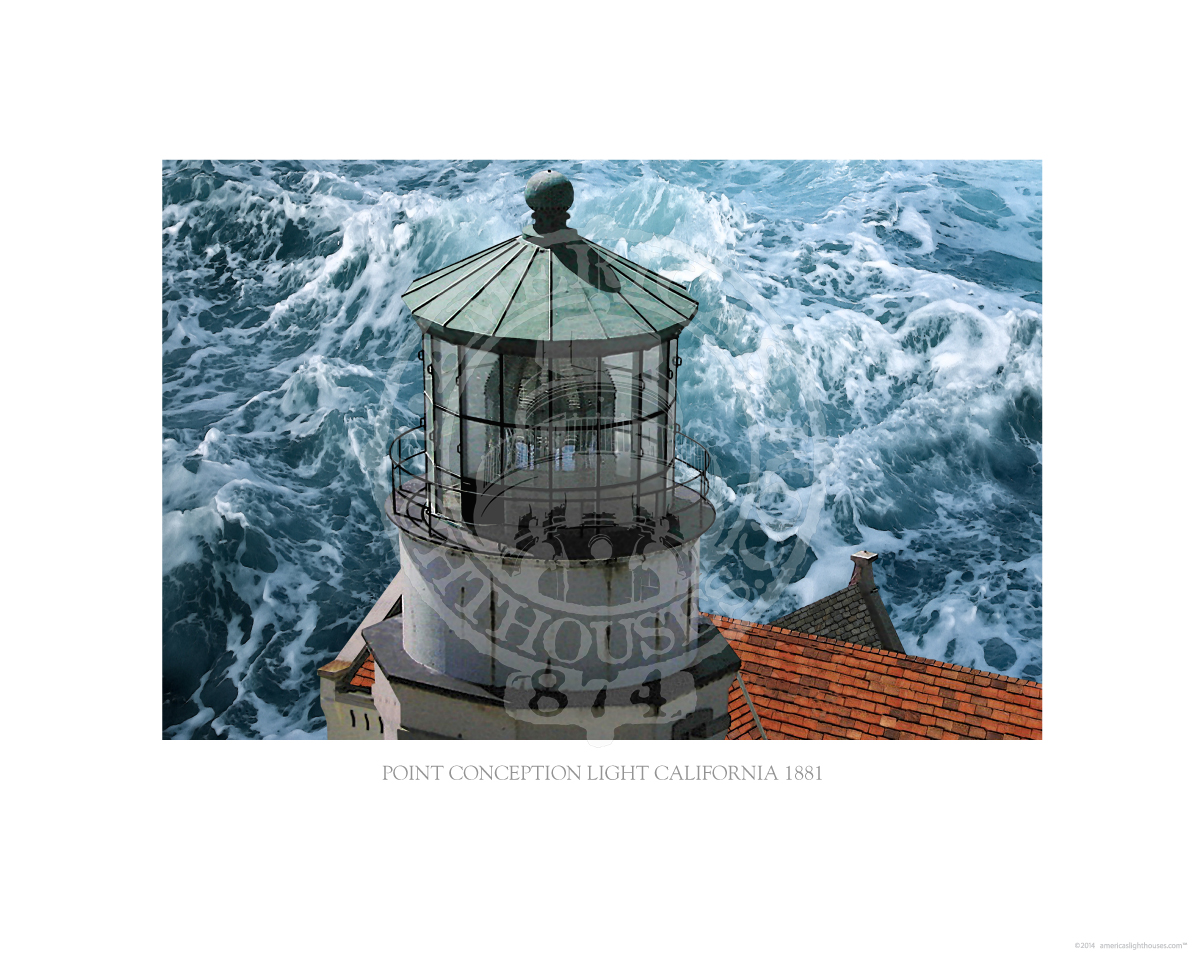 Point Conception Light California 1881 5