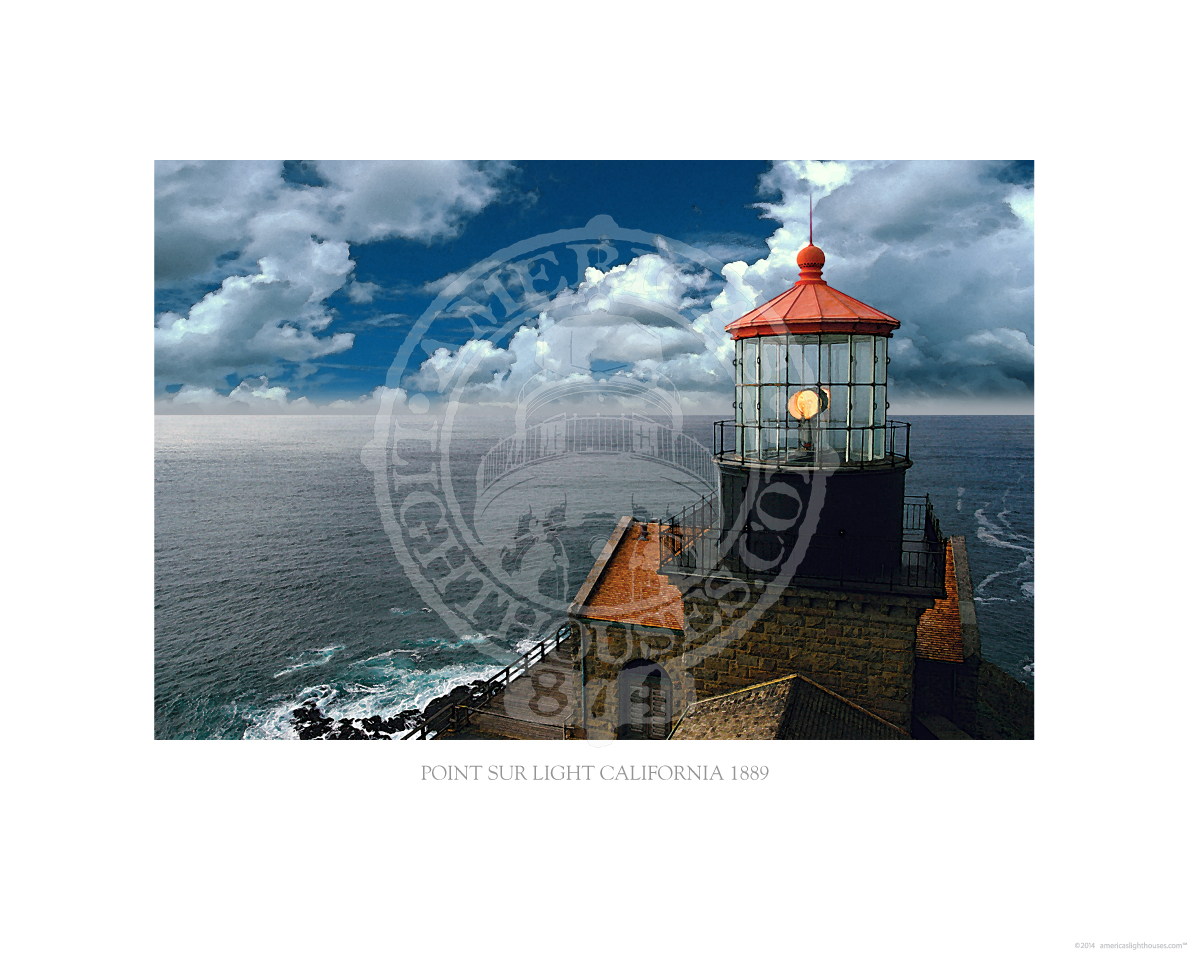 Point Sur Light California 1889