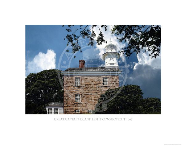 Great Captain Island Light Connecticut 1867