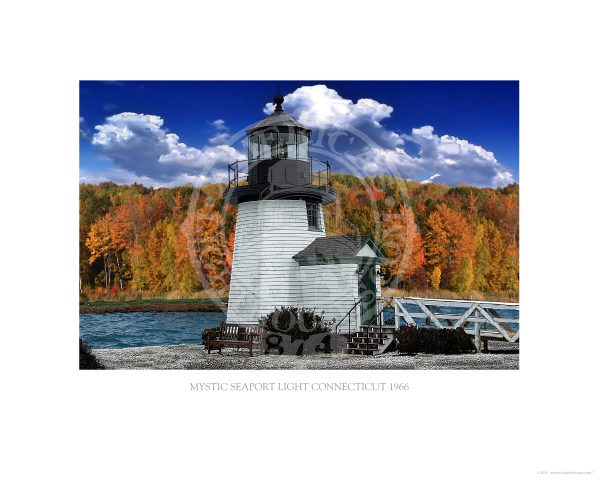Mystic Seaport Light Connecticut 1966