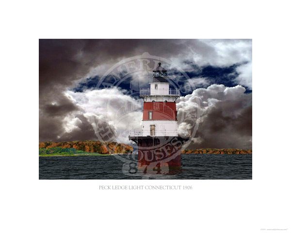 Peck Ledge Light Connecticut 1906