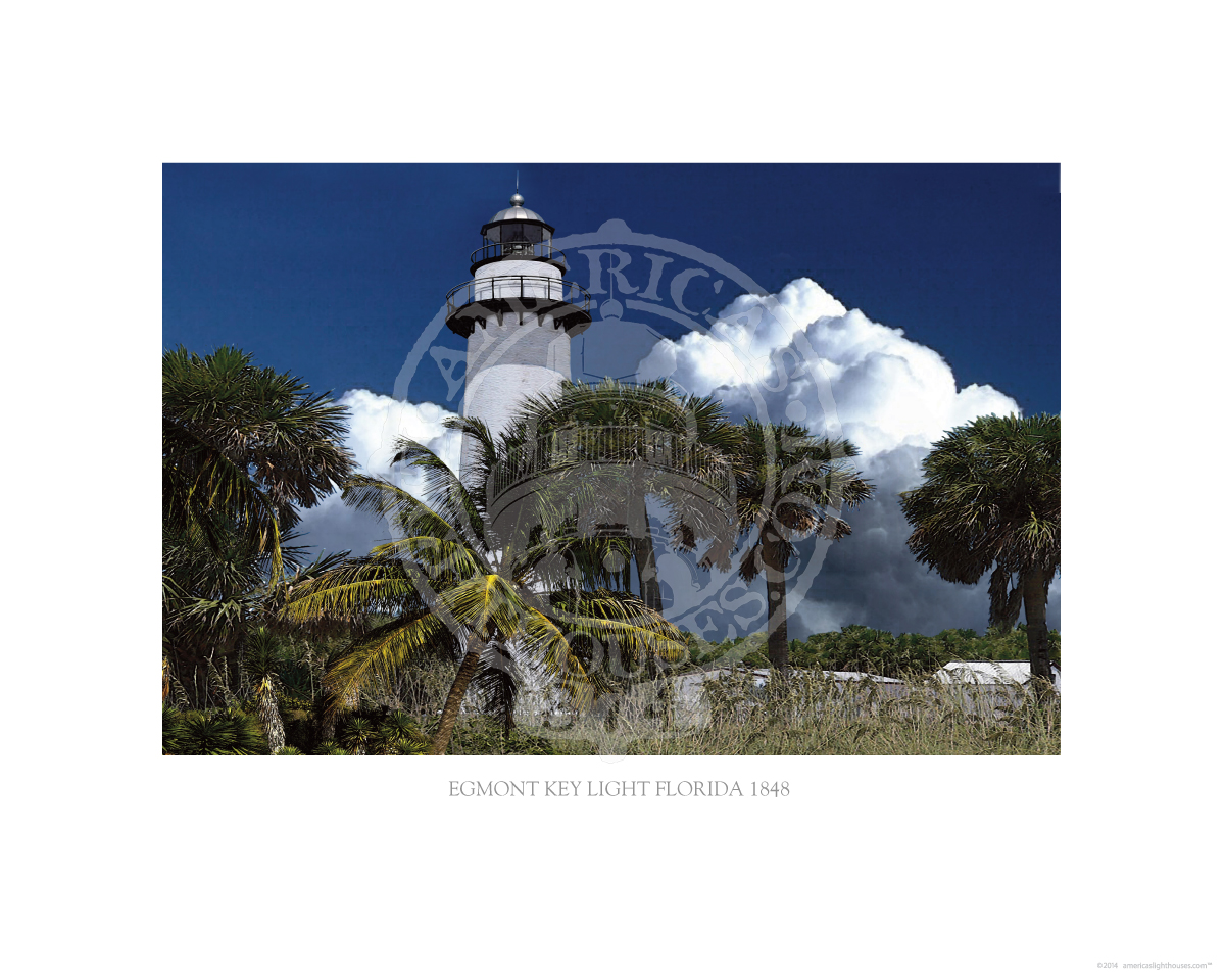 Egmont Key Light Florida 1848