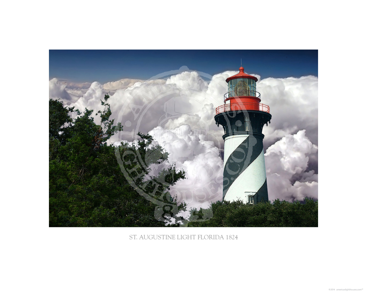 St Augustine Light Florida 1824