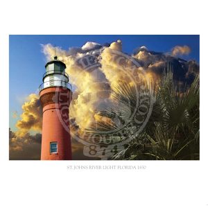 St Johns River Light Florida 1830