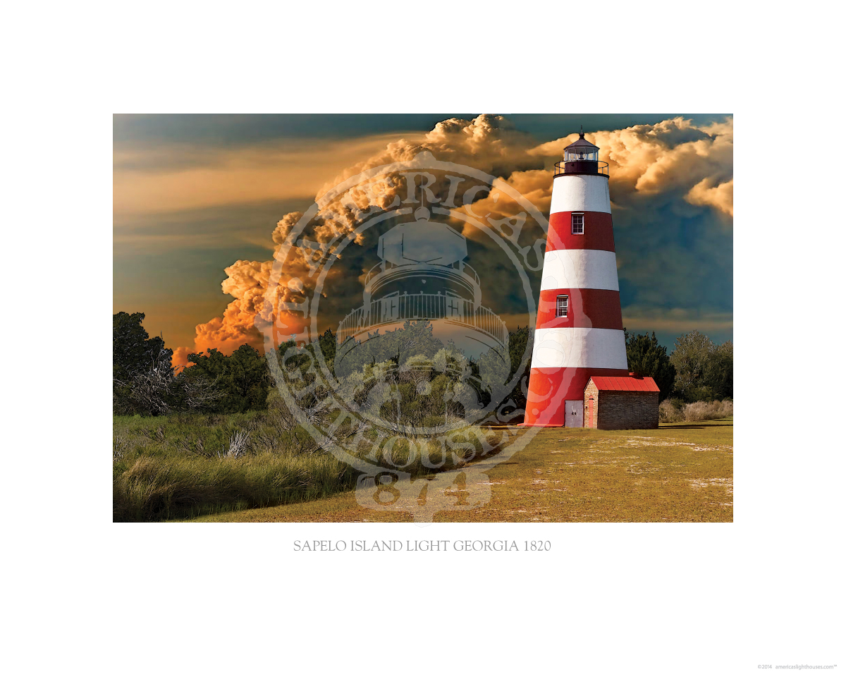 Sapelo Island Light Georgia 1820