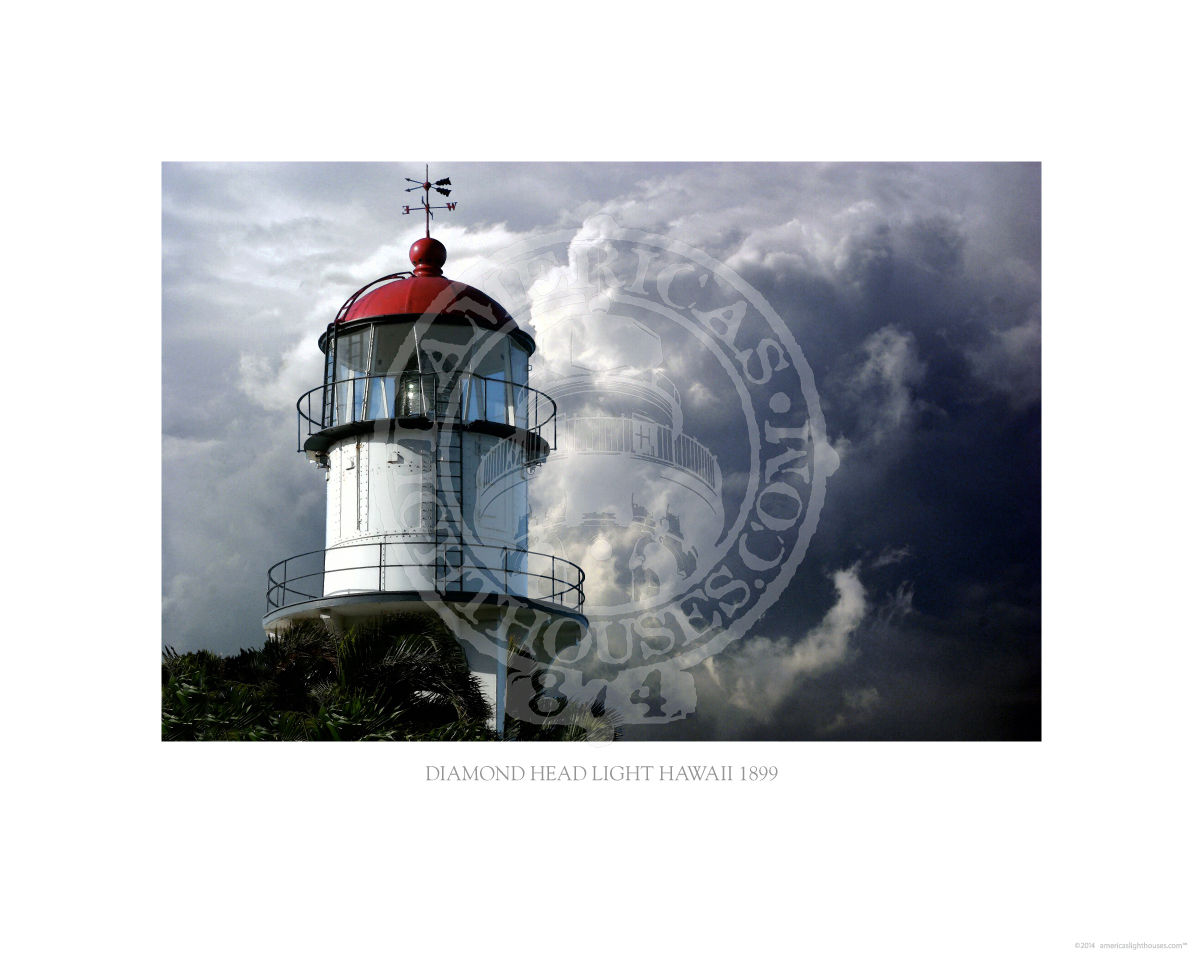 Diamond Head Light Hawaii 1899