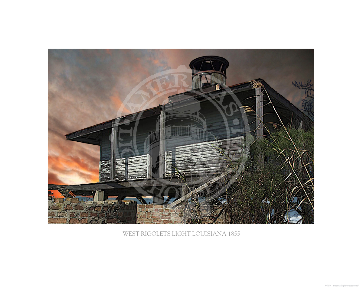 West Rigolets Light Louisiana 1855