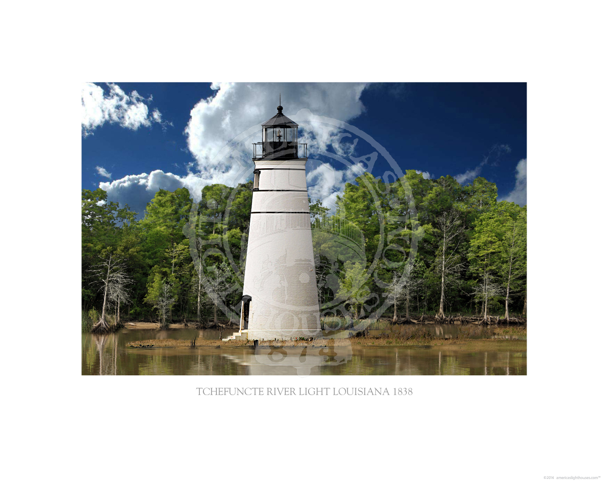 Tchefuncte River Light Louisiana 1838