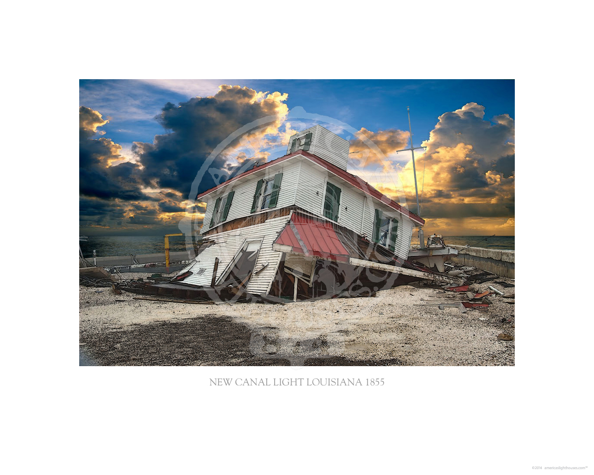 New Canal Light Louisiana 1855