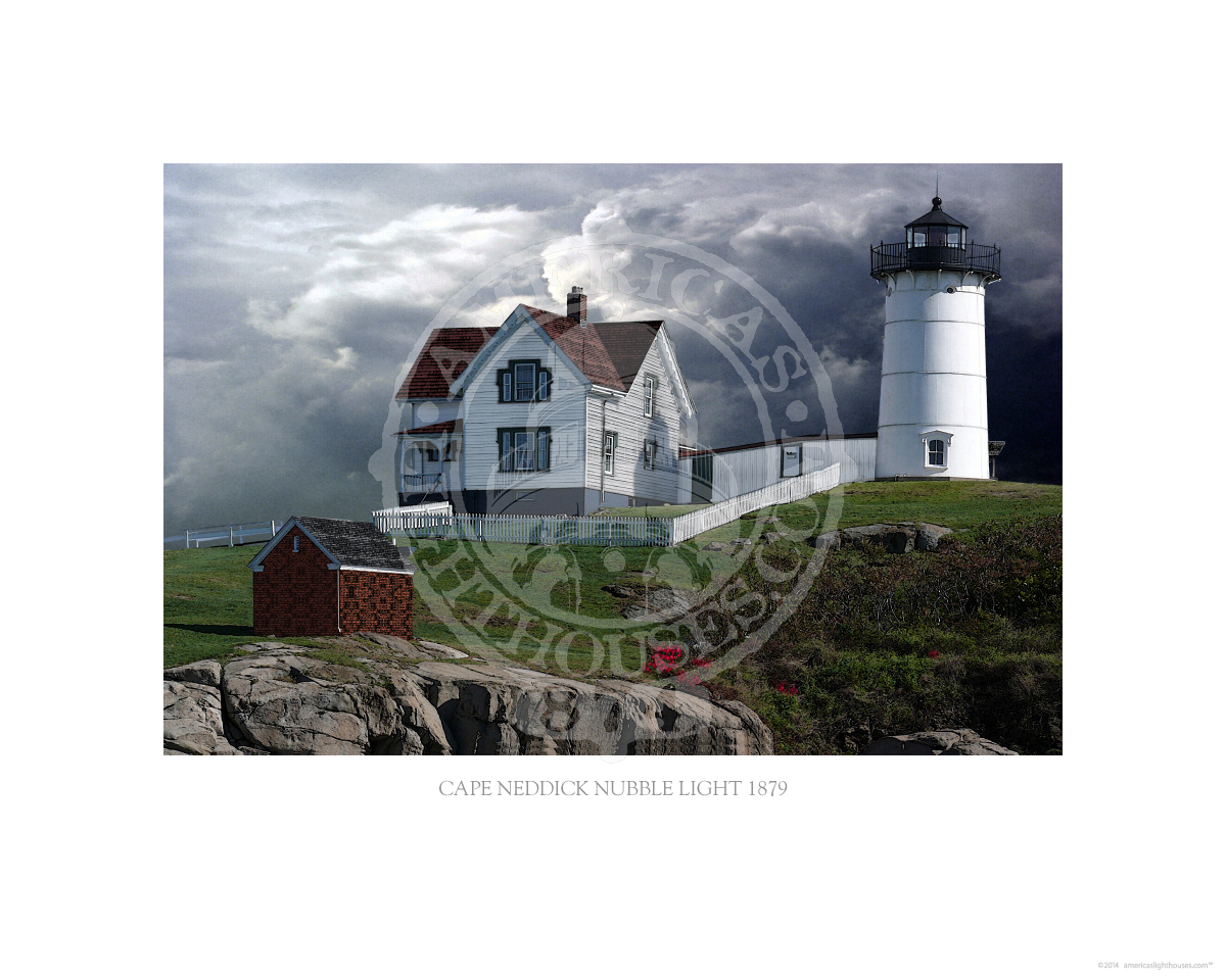 Cape Neddick (Nubble) Light 1879