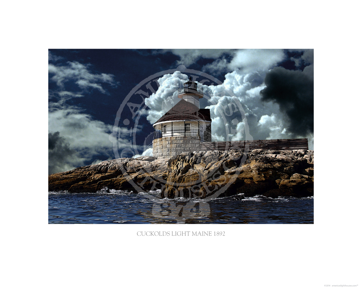 Cuckolds Light Maine 1892