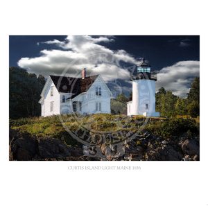 Curtis Land Light Maine 1836