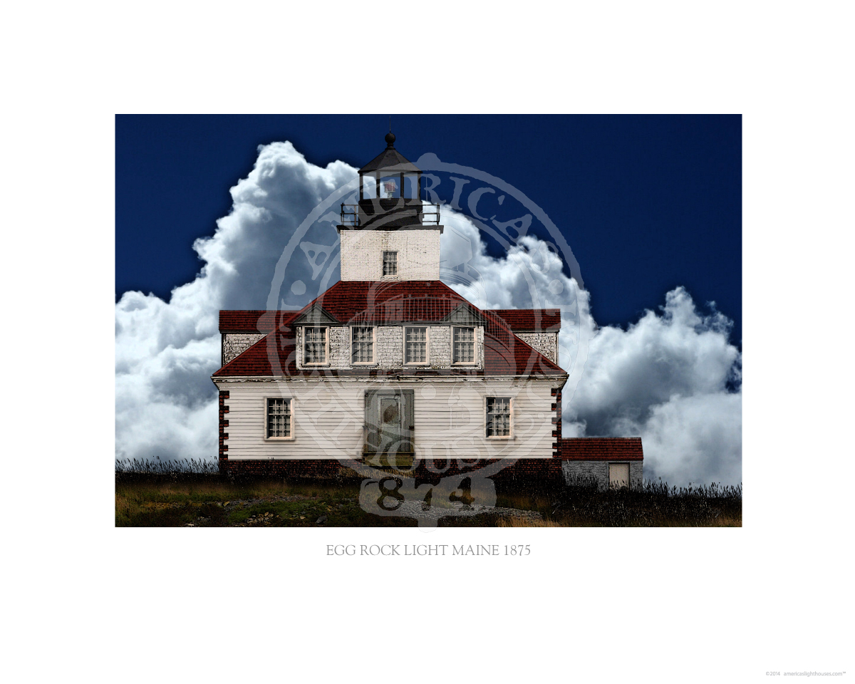 Egg Rock Light Maine 1875