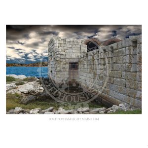 Fort Popham Light Maine 1861