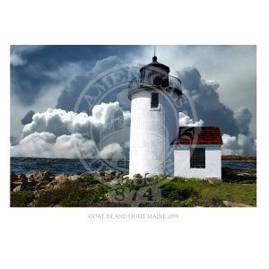 Goat Island Light Maine 1859