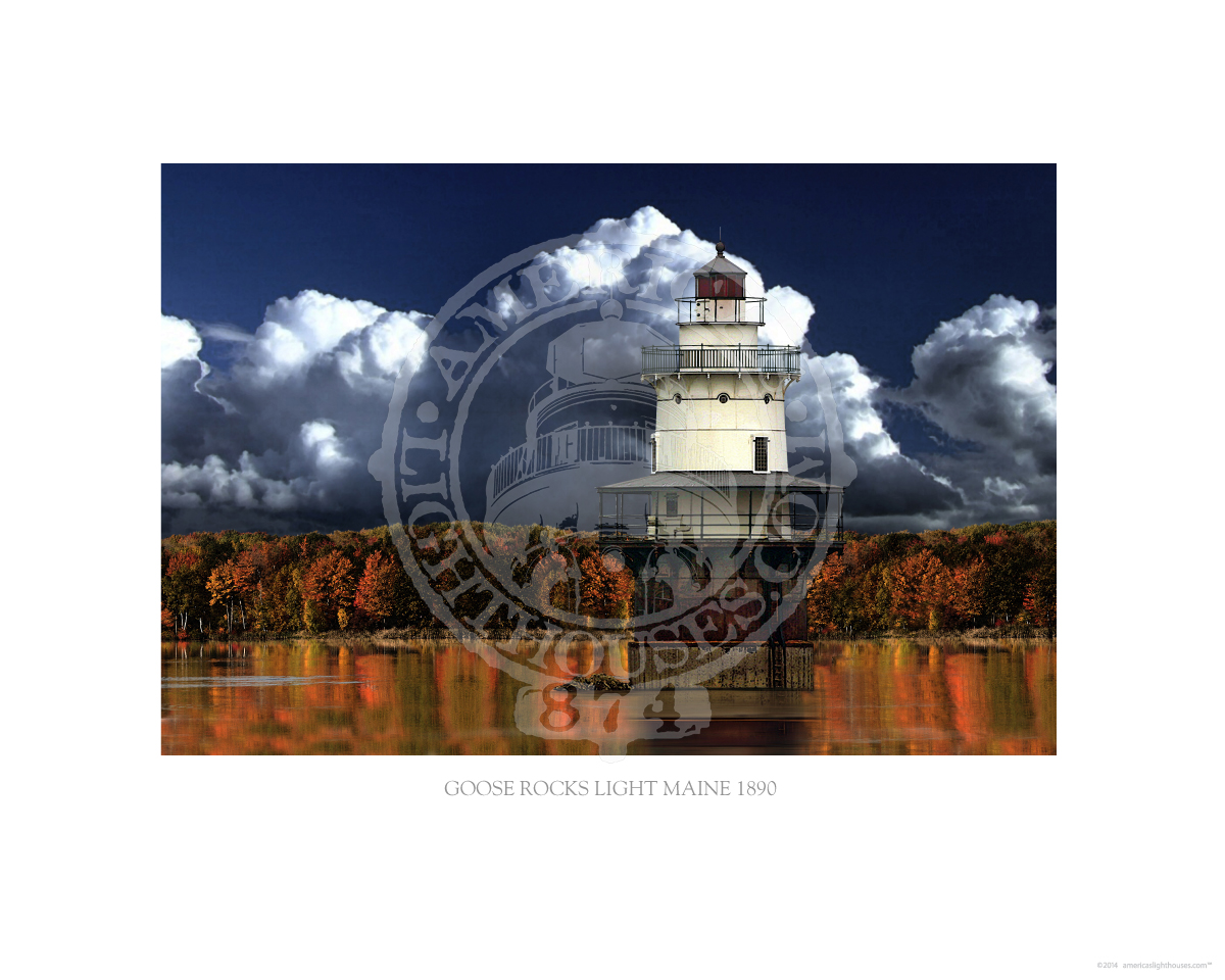 Goose Rocks Light Maine 1890