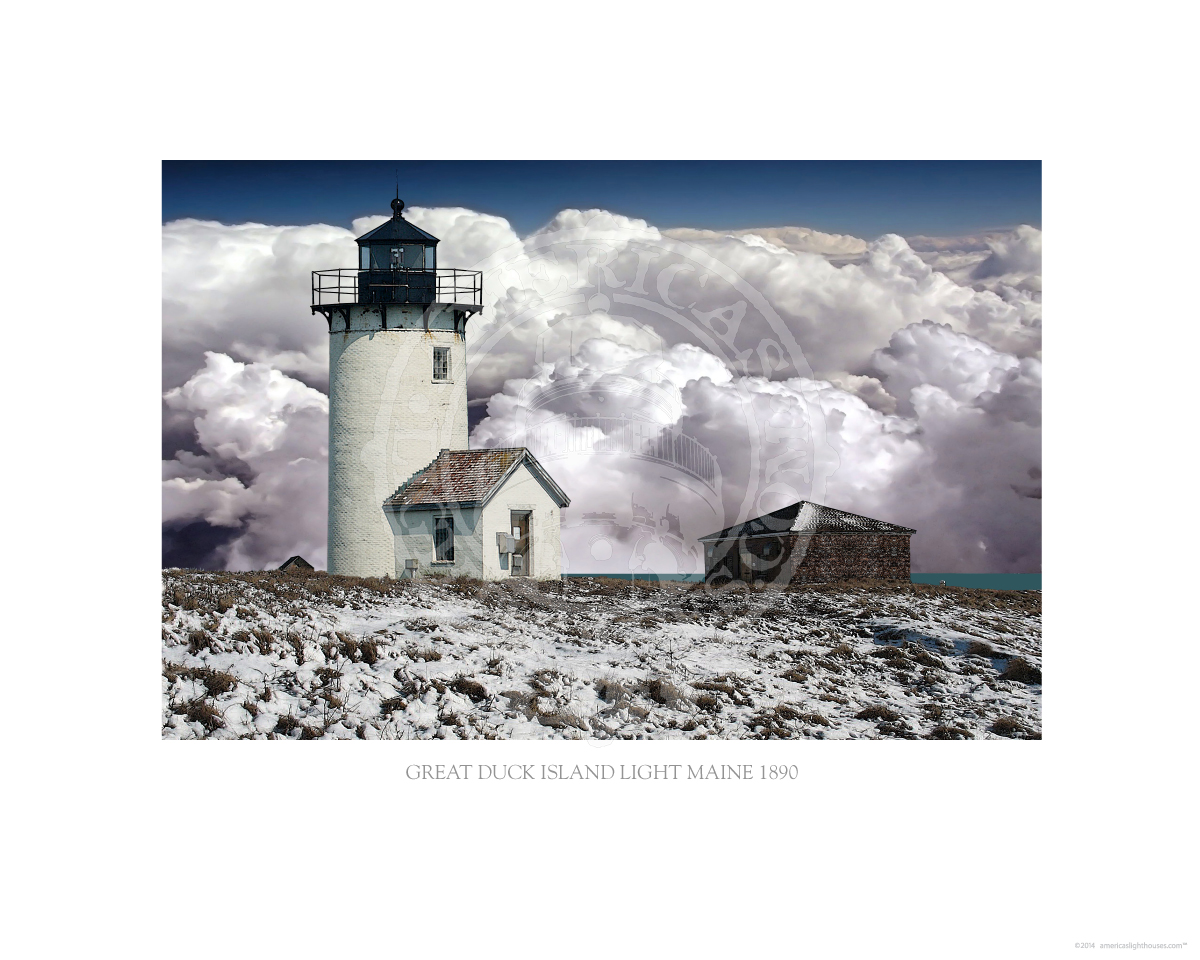 Great Duck Island Light Maine 1890