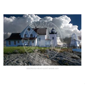Hendricks Head Light Maine 1829
