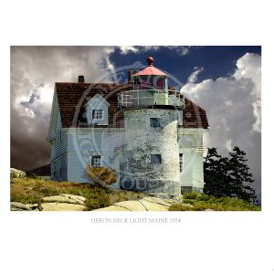 Heron Neck Light Maine 1854