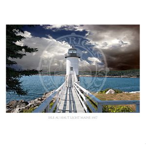 Isle au Haut Light Maine 1907