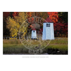 Kennebec River Light Maine 1898