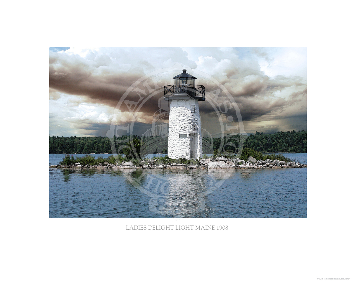 Ladies Delight Light Maine 1908