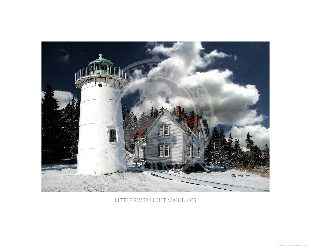 Little River Light Maine 1855