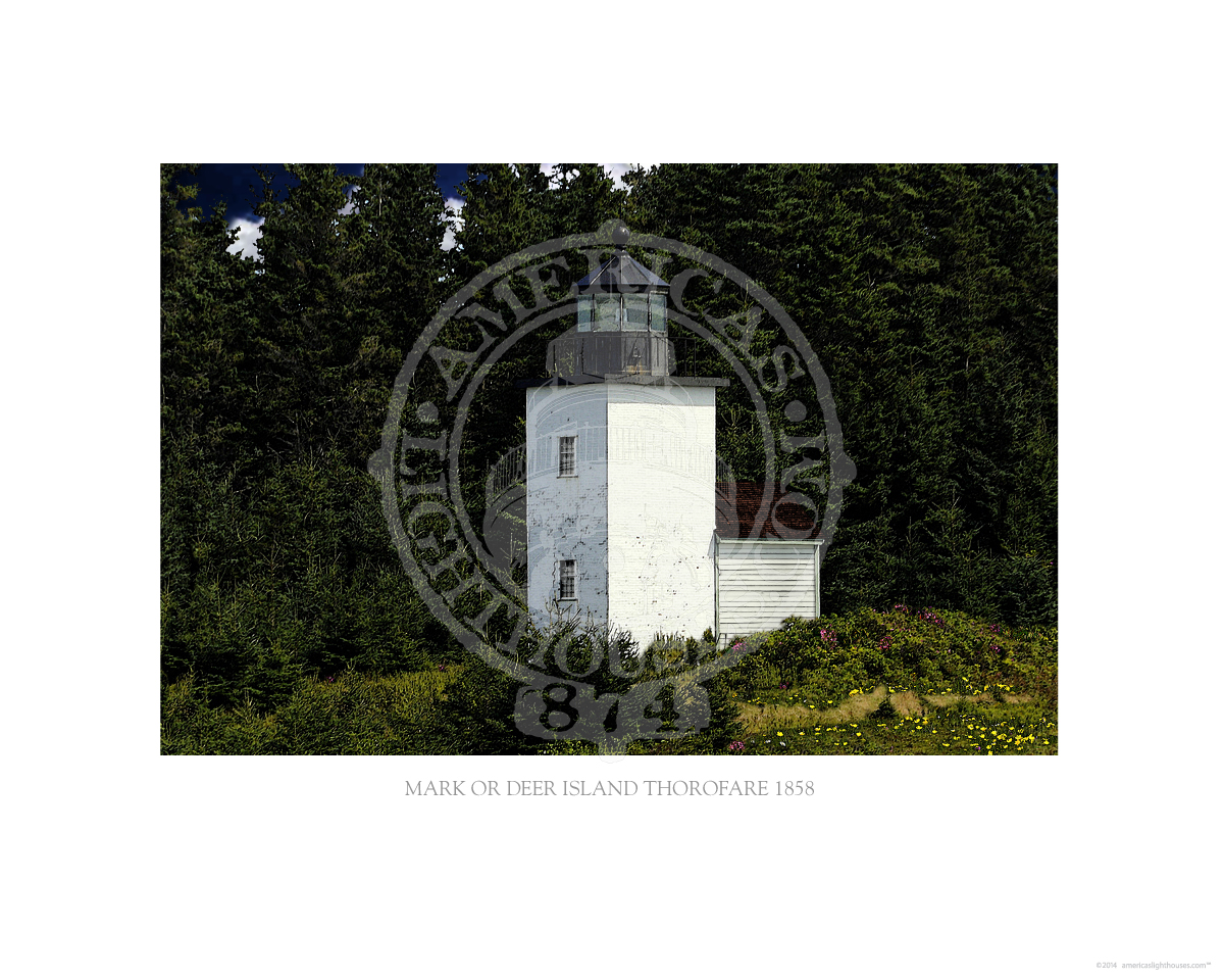 Mark Or Deer Island Thorofare Maine 1858