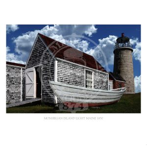 Monhegan Island Light Maine 1850