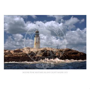 Moose Peak Mistake Island Light Maine 1851