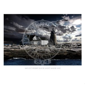 Mount Desert Rock Light Maine 1830