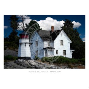Perkins Island Light Maine 1899