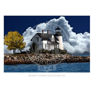 Prospect Harbor Light Maine 1850