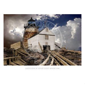 Saddleback Ledge light Maine 1840