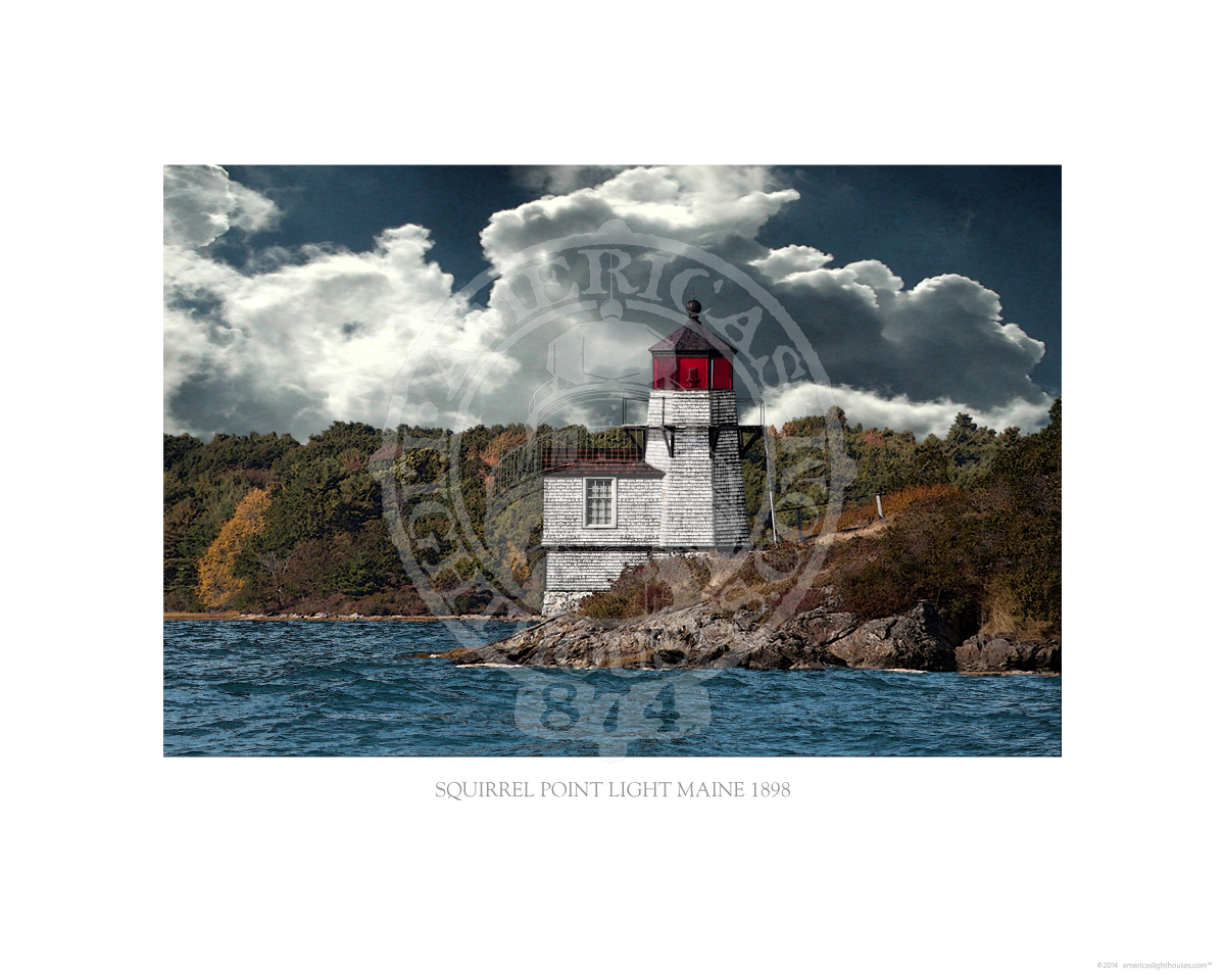 Squirrel Point Light Maine 1898