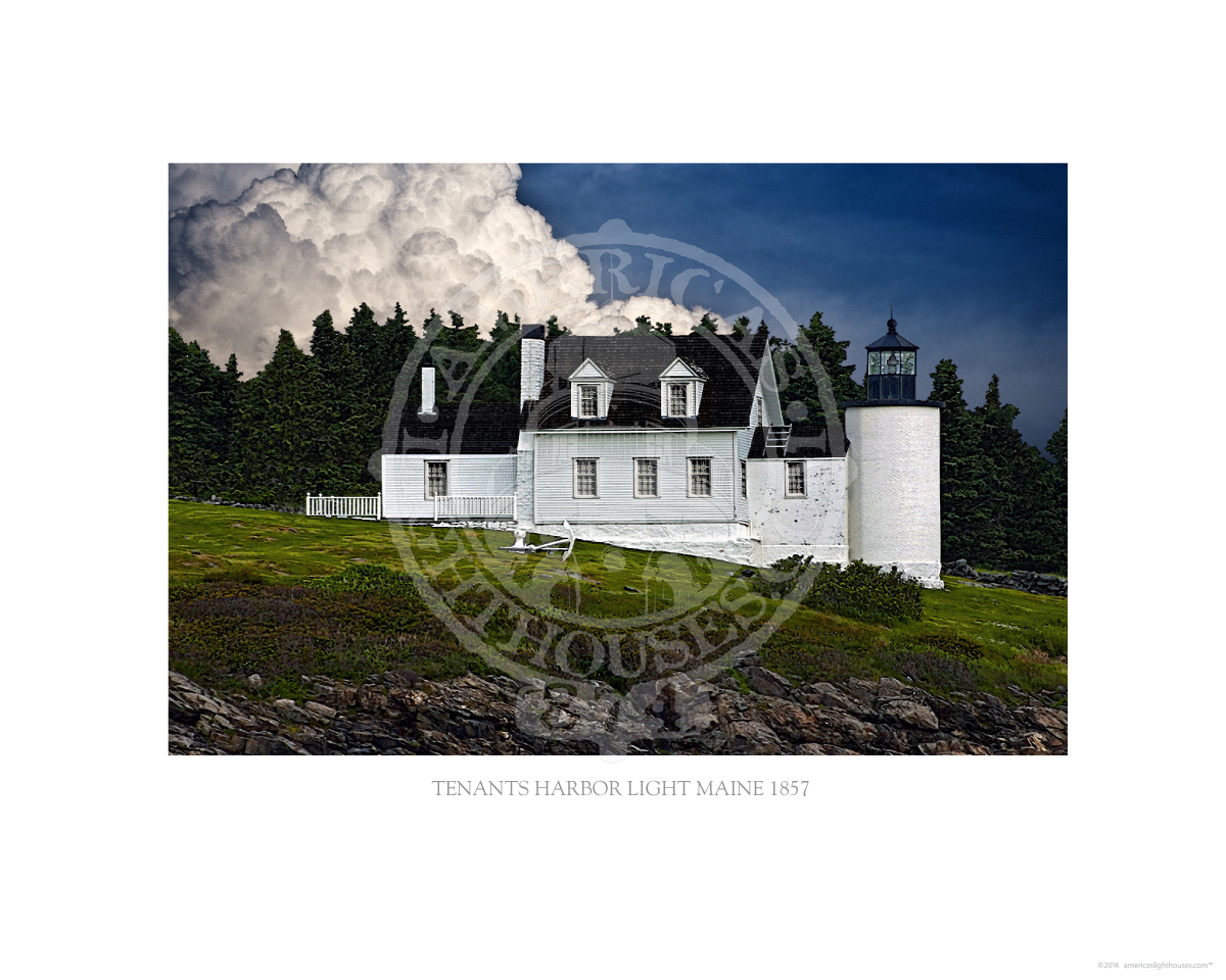 Tenants Harbor Light Maine 1857