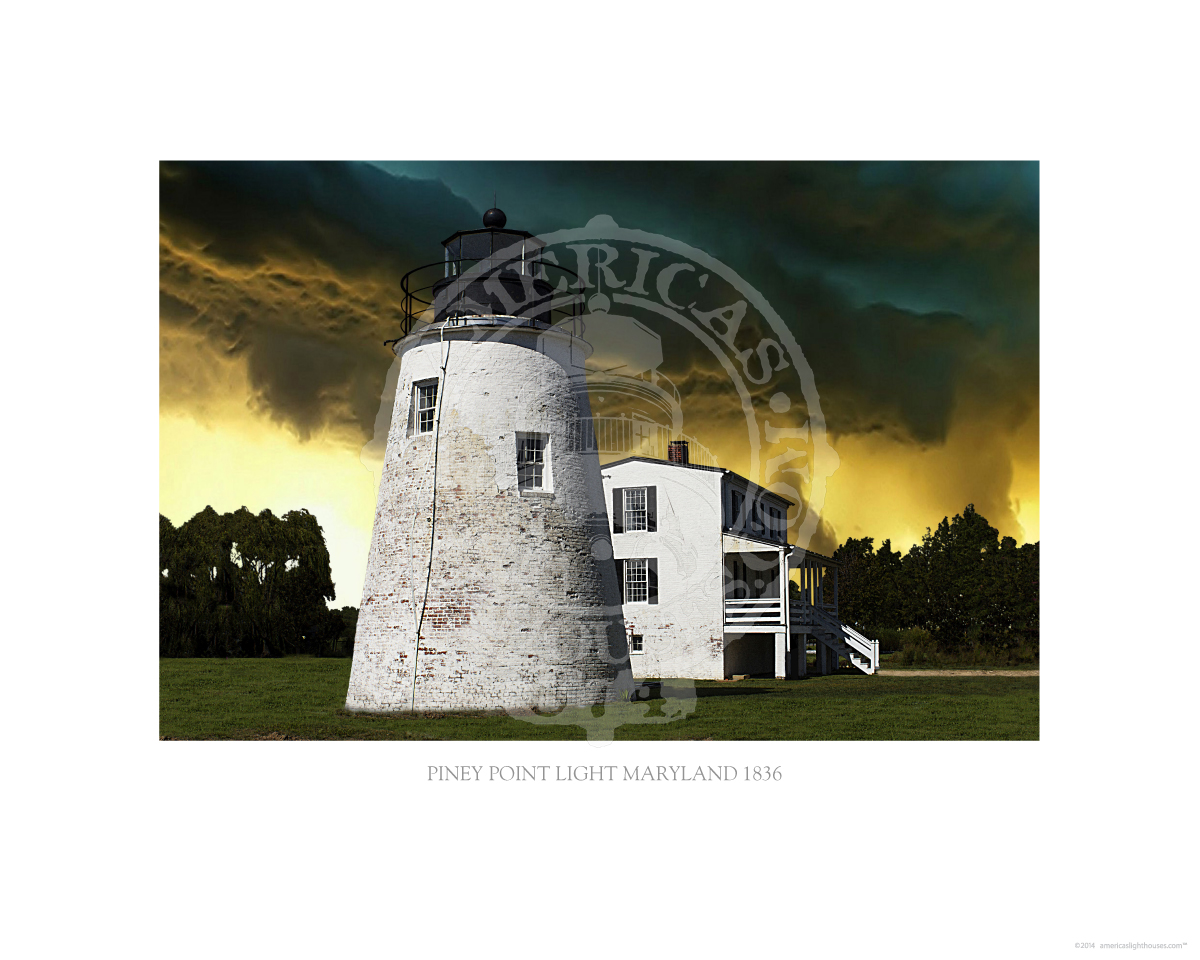 Piney Point Light Maryland 1836