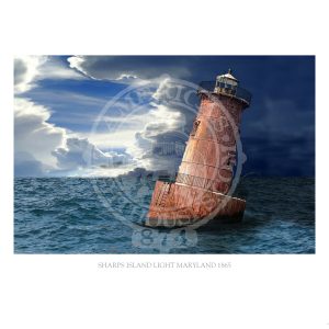 Sharps Island Light Maryland 1865
