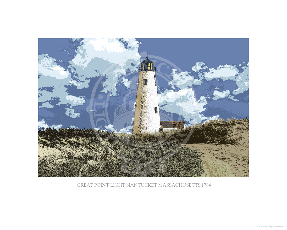 Great Point Light Nantucket Massachusetts 1784