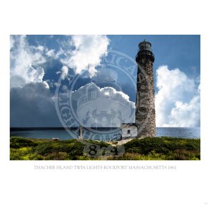 Thacher Twin Lights Massachusetts 1861