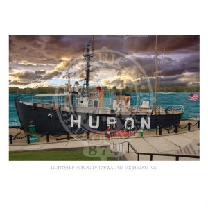 Lightship Huron LV 103 WAL 526 Michigan 1920