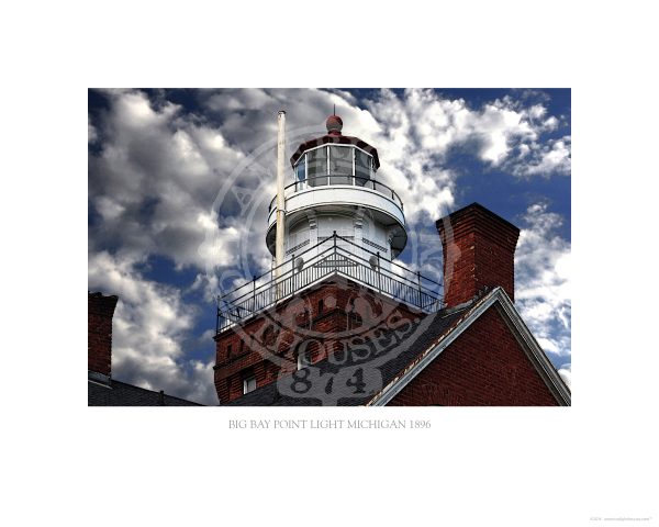 Big Bay Point Light Michigan 1896