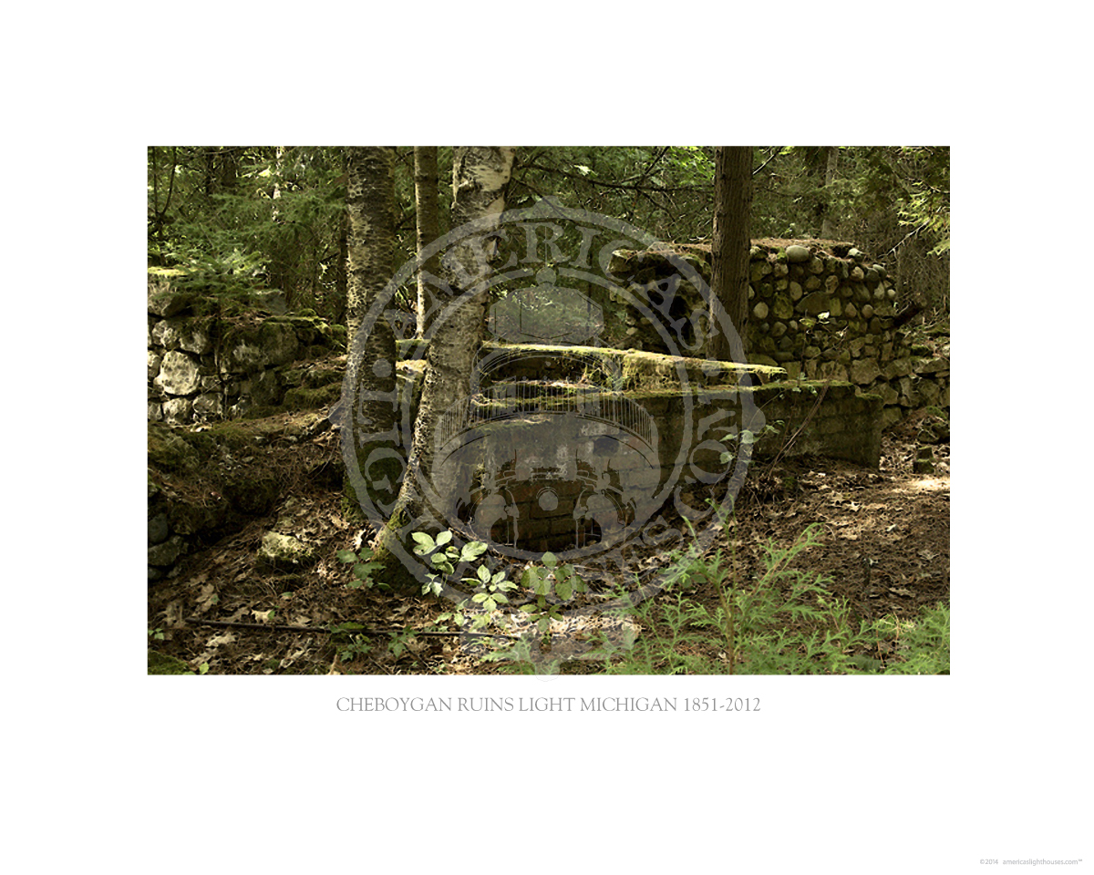 Cheboygan Ruins Light Michigan 1851-2012