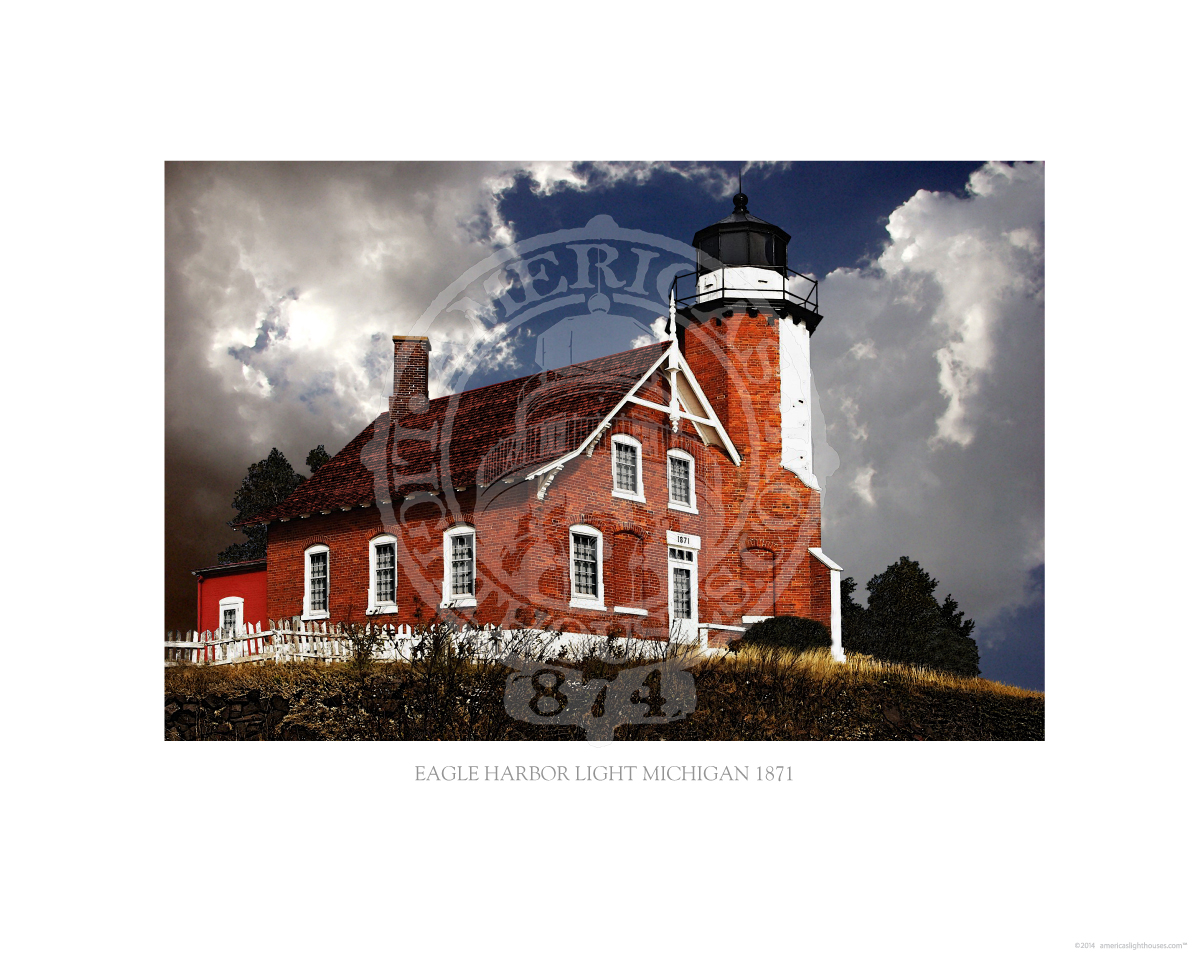 Eagle Harbor Light Michigan 1871