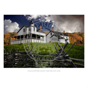 Eagle River Light Michigan 1874