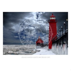 Grand Haven Lights Michigan 1905