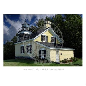 Grand Island North Light Michigan 1867