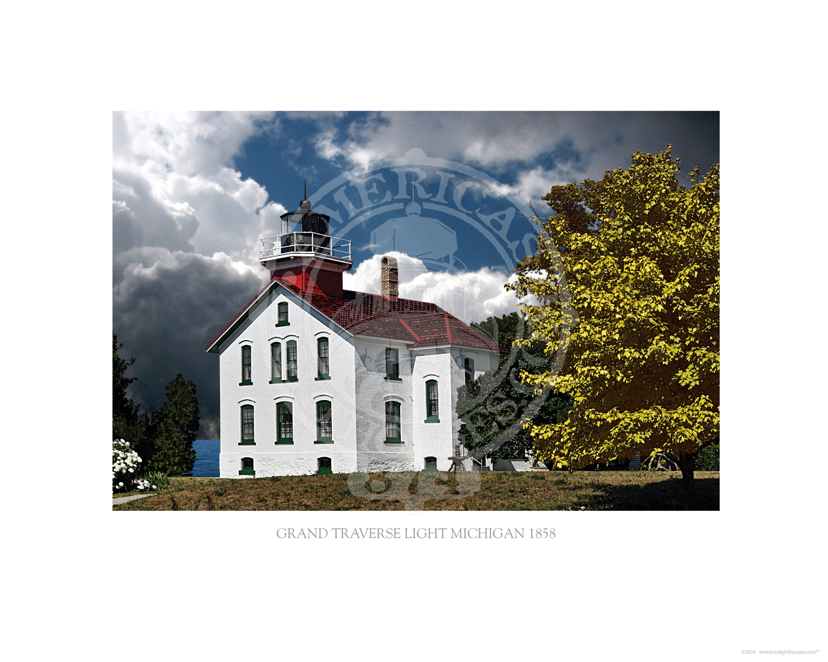 Grand Traverse Light Michigan 1858