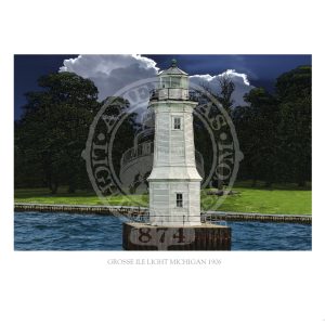 Grosse Ile Light Michigan 1906