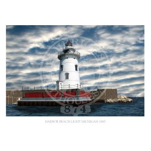 Harbor Beach Light Michigan 1885
